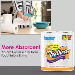 Feather's 3 Ply Extra Soft Multipurpose Premium Kitchen Towel KT-3226-350-V-2 (Pack of 2) image 4
