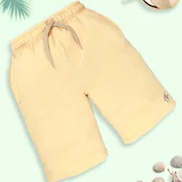 Kiddopanti Solid Shorts - Sand-picture-11