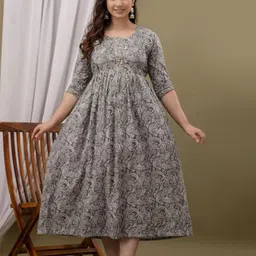 Fashion4word Women Floral Printed Floral Maternity Kurta-picture-25