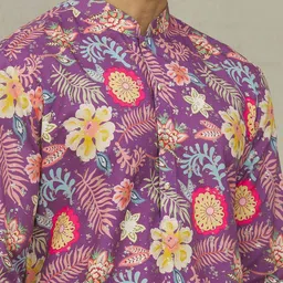Arihant Rai Sinha Men Floral Printed Kurta image 4