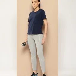 Alcis Navy Blue Cotton Lycra T-Shirt image 5