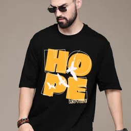 Leotude Typography Printed Drop-Shoulder Sleeves Oversized T-shirt-picture-16