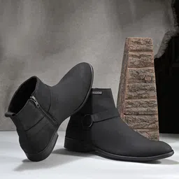 El Paso Men Block-Heeded Casual Chelsea Boots-image-35