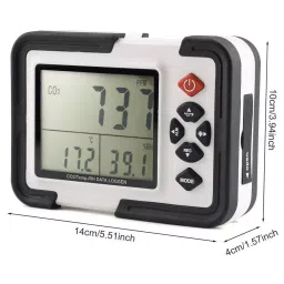 HSETIN Digital CO2 Meter with PM2.5 Range and 0-999 μg/m³ Accuracy, CO201101 image 2