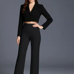 SWADESI STUFF Women Solid Regular Fit Mid-Rise Relaxed Easy Wash Trousers-picture-23