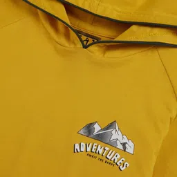 Gini and Jony Boys Graphic Printed Hooded Cotton Sweatshirt image 3