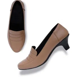 banuchi Synthetic Block Pumps Heels image 3