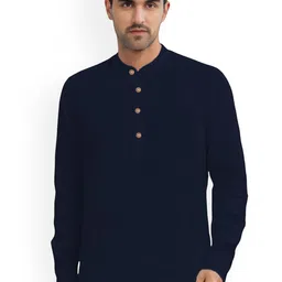 Vida Loca Band Collar Cotton Straight Short Kurta-picture-10