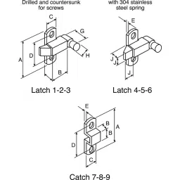 RS PRO 70 mm Steel Chrome Plated Finish Tower Bolt 4077199 image 4