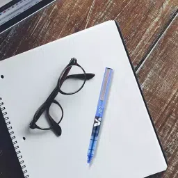 Pilot Hi-Tecpoint V5 0.5 mm Extra Fine Point Liquid Ink Roller Ball Pen, Blue (Pack of 12) image 4