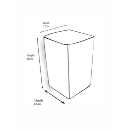 The Furnishing Tree Washing Machine Cover Sprig Pattern Multicolor Compatible for Whirlpool 8 kg Fu image 2