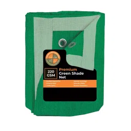 DDRS Heavy Duty Shade Net Tarp (Tripal) ‎Green 90% UV Protection 220 GSM & Size 2.74 x 2.74 m (‎9x9 ft), DDRSGT9X9_90-picture-21