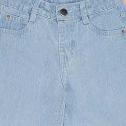 Pantaloons Junior Solid Jeans - Light Blue image 3