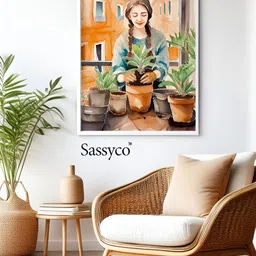 Sassyco Orange & Green 1 Piece Canvas Other Wall Paintings-picture-11