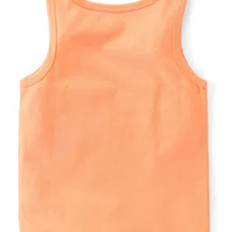 Babyhug 100 % Cotton Sleeveless Sando Striped & Food Print Pack of 3 - Multicolour image 3