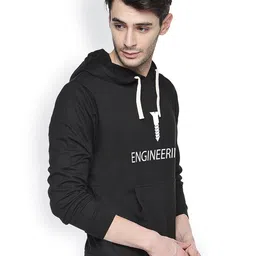 Campus Sutra Men Printed Hooded Sweatshirt image 5