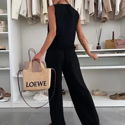 JC Mode Sleeveless V-Neck Top With Trousers image 2