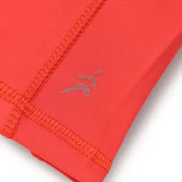 Pine Active Premium Knit Ultra Comfort Super Stretch Aero Soft Solid Cycling Shorts - Red image 4