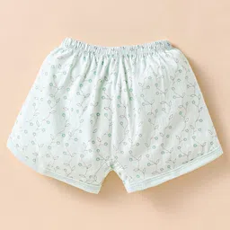 Zero Sinker Knit Cap Sleeves Shorts Night Suit With Sea Animals Print - Light Blue image 5