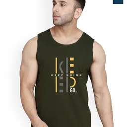 SLOWLORIS Men Pack of 2 Printed Bio-Wash Combed Cotton Gym Vests-picture-19