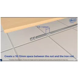 Ebco Door Stiffener Concealed Grey Finish and Size 270 cm for Various Shutter Size, DSTF4-27 image 5