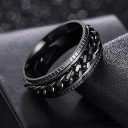 MEENAZ Men Silver Plated Finger Ring image 4