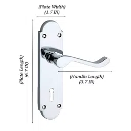 Screw Tight Stainless Steel Chrome Plated Lever Lock Handle Z110402CP image 3
