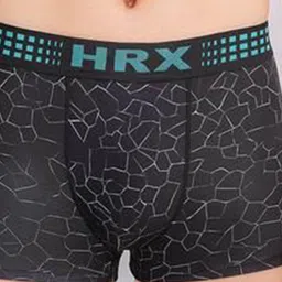 HRX by Hrithik Roshan Pack Of 2 Printed Mid-Rise Short Trunks RE-HTO-PV-Print-102-114-S image 4