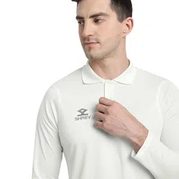 Shrey Men Solid Polo Collar T-Shirt image 2