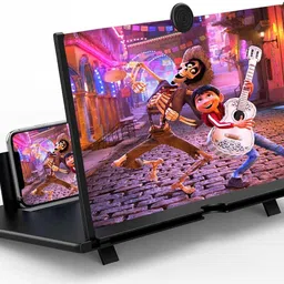 Gribbtor 12 inch most selling 3 times 3D magnifier fresnel mirror HD Screen Expander Phone image 2