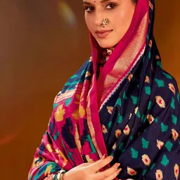 TIRA Woven Design Silk Blend Saree image 3