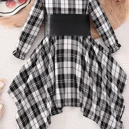 INCLUD Girls Checked Fit & Flare Dress image 2