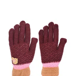 LOOM LEGACY Women Patterned Acrylic Winter Gloves-image-28