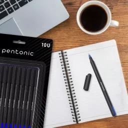 Pentonic 0.7 mm Fine Tip Blue Ball Pen (Pack of 50) image 5