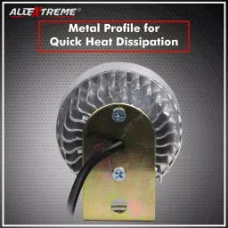 AllExtreme EX42P 4 LED Small Round Fog Lamp Waterproof Off Road Driving Worklight with Mounting Brackets for Car, Motorcycle, Boat and Cruiser Bikes (12W, White Light, Pack of 2) image 3