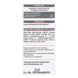 MuscleBlaze Micronised Creatine Monohydrate Pack Of 2 image 3