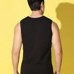 WOOSTRO Men Pack Of 2 Typography Printed Scoop Neck Cotton Slim Fit T-shirts image 2