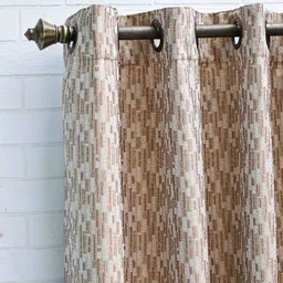 Ariana Beige & Brown Window Curtain-image-95