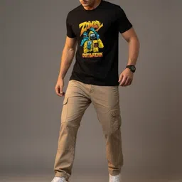 OUTLAWS Men Graphic Printed T-shirt image 2