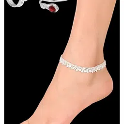 AamNa Enterprises Silver-Plated Stone-Studded & Beaded Jewellery Set-picture-37