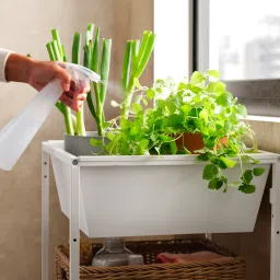 ikea jostein Container, white/in/outdoor, 40x40x15 cm image 2