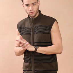 V-Mart Men Striped Sweater Vest image 1