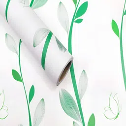 ANNA CREATIONS Green & White Printed Self-Adhesive Waterproof Wall Sticker-picture-34