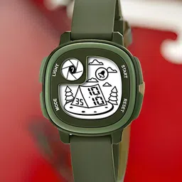 Otage Unisex Kids Patterned Dial & Straps Digital Multi Function Watch Kid-Home-Green-picture-37