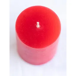 LIGHT JEWELS Pack of 5 Red Rose Scented Pillar Candles image 5