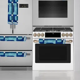 E-Retailer 2 Pieces Appliance Cover Combo Refrigerator Top Cover & Fridge Handle Cover image 4