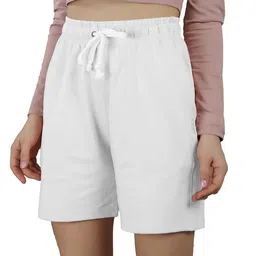 NOTWILD Women Printed High-Rise Shorts-image-95
