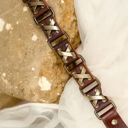 Mali Fionna Men Leather Wraparound Interlock Bracelet-picture-18