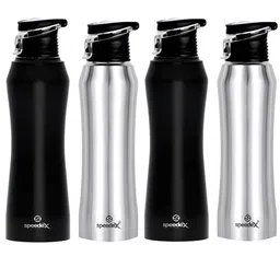 Speedex Silver-Toned & Black 4 Pieces Stainless Steel Water Bottle - 1000 ml Each-image-16