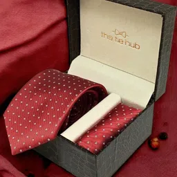 The Tie Hub Men Accessory Gift Set of Tie and Pocket Square-picture-44